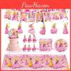 Princess-themed Party Supplies For Pet Birthday Decorations Including Plates And Utensils New Arrival