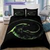 Cartoon Pattern Bedding Quilt Set Quilt Cover Pillowcase Home Decoration Birthday Gift (1 * Duvet Cover + 2 * Pillowcase, Without Core)