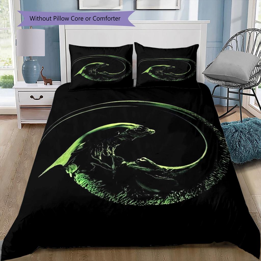 Cartoon Pattern Bedding Quilt Set Quilt Cover Pillowcase Home Decoration Birthday Gift (1 * Duvet Cover + 2 * Pillowcase, Without Core)