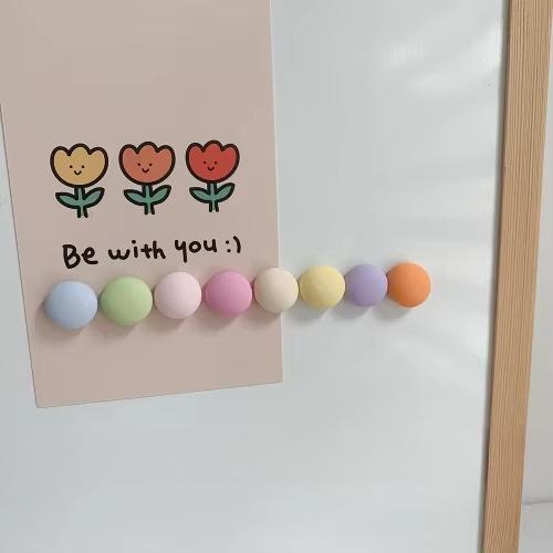 10 Stück Macaron Mattiert Rund Quadrat Kühlschrankmagnete Stark Sterne Liebe Magnetisch Pos Fest