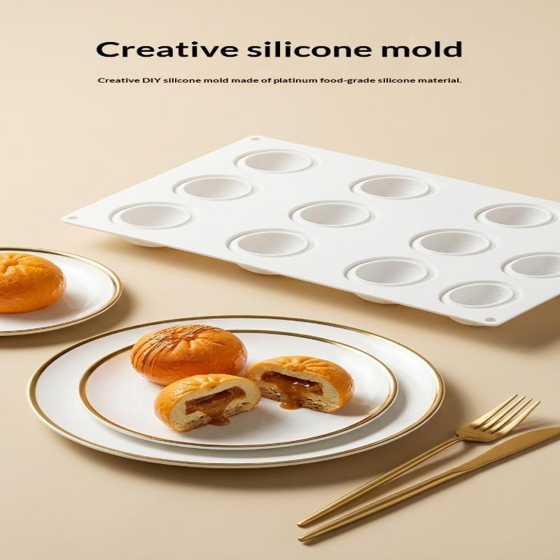 12 Cavity Tangerine Silicone Molds For Baking Mousse 3D Fruit Cake Chocolate Mold Diy Baking Cake Mould Kitchen Accessories