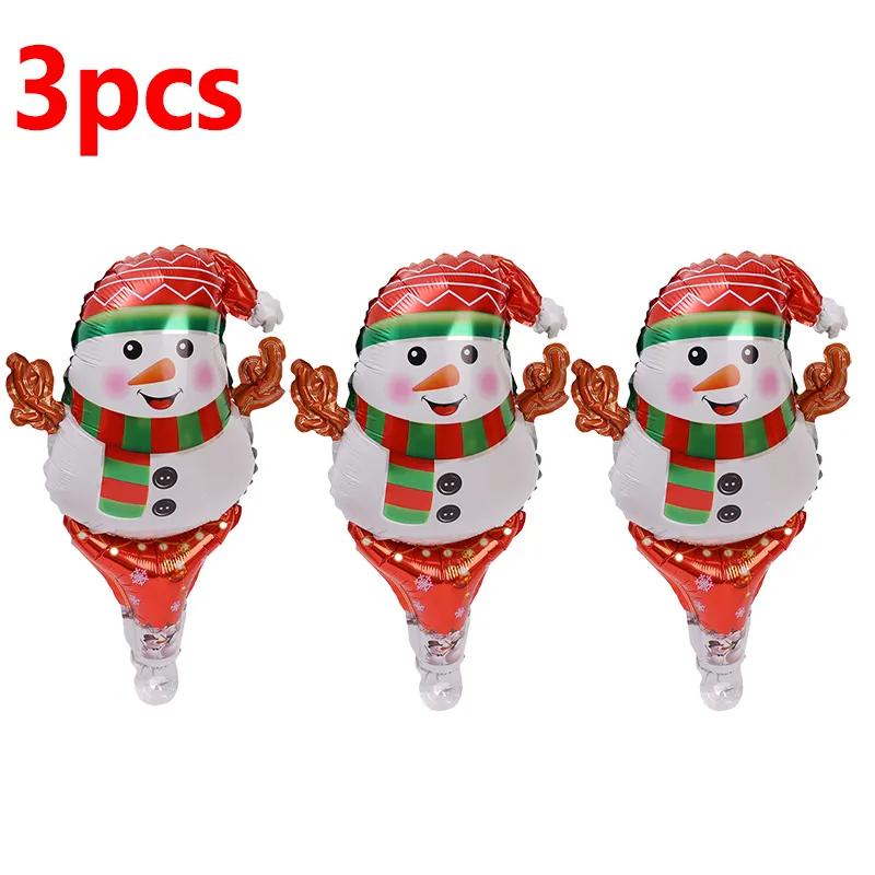 1-12 ks Vánoční hliníkové fóliové balónky Santa Claus sněhulák los balónkové tyčinky vánoční ozdoby na stromeček dětské hračky festivalové dekorace na párty