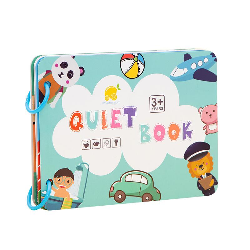 Tear Paste Book Busy Book Children's Early Education Busy Book Flip Book Quiet Paste Book