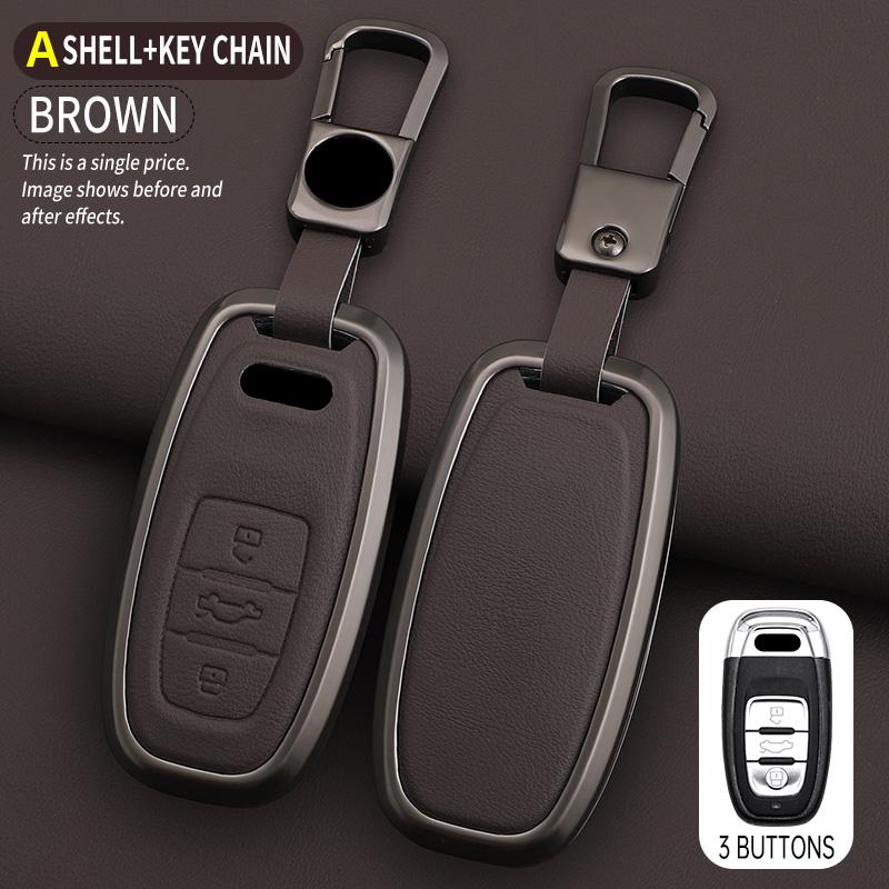 Car Key Case Holder Cover for Q3 Q5 Q8 Q7 Sline C5 C8 A4 B6 B7 B8 B9 TT 80 S6 A1A4 B8 A5 A6 A7 A8 D5 TT 8P 8L Accessories
