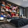Aitana Name Wandteppich Ästhetischer Wandbehang Bedruckter Stoffdecke Dekorative Wandteppiche für Schlafzimmer Wohnzimmer Heimdekoration