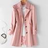 Women's Windbreaker Versatile Spring Autumn Fashion Clothing Korean Jacket Trench Coat for Women Oversize Women Coat