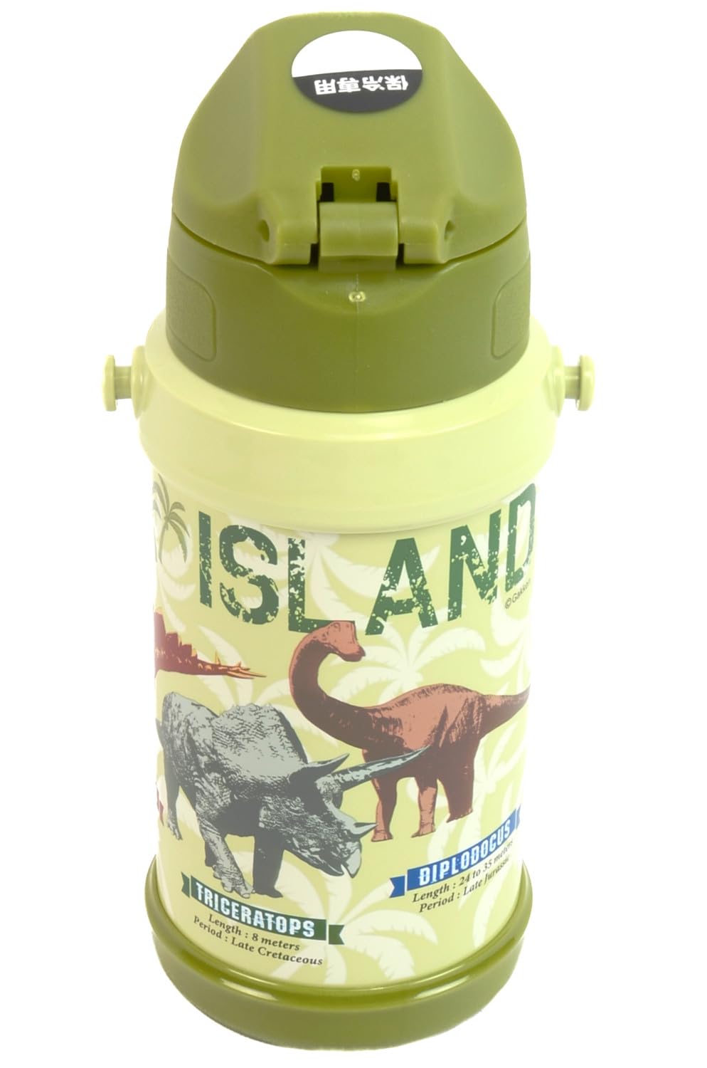 

Illustrated Book LIVE DINOSAUR ISLAND Direct Stainless Steel Bottle Gakken s SBR-600D зелёный