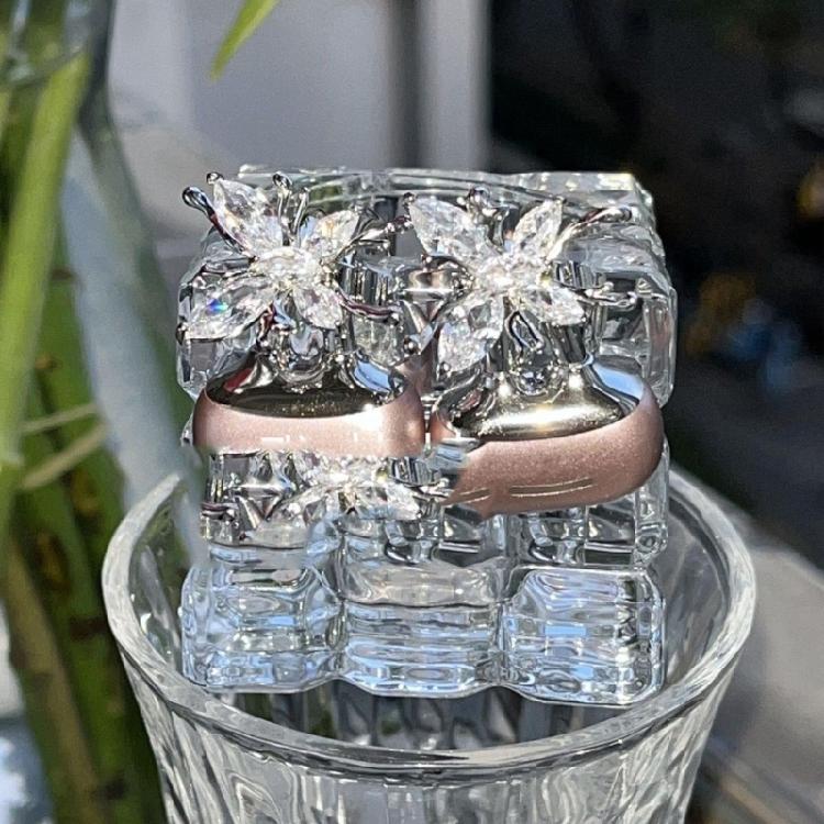 Delicate Butterfly Rhinestones Earphone Decor Strong Metal Base Portable Fashionable Crafting Component for Jewelry