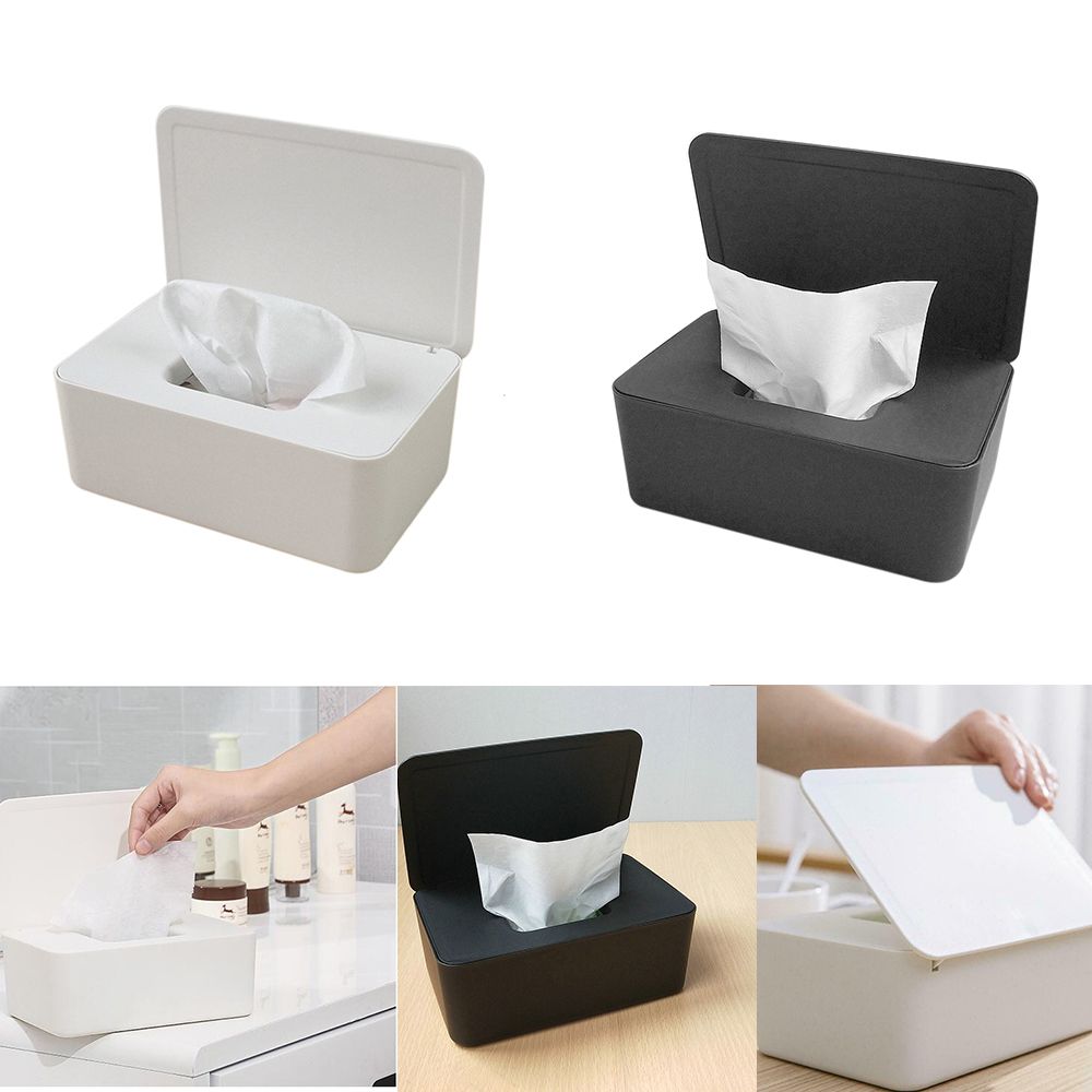 Plastic Napkin Storage Holder Container Home Tissue Paper Case Baby Wipes Wet Tissue Box