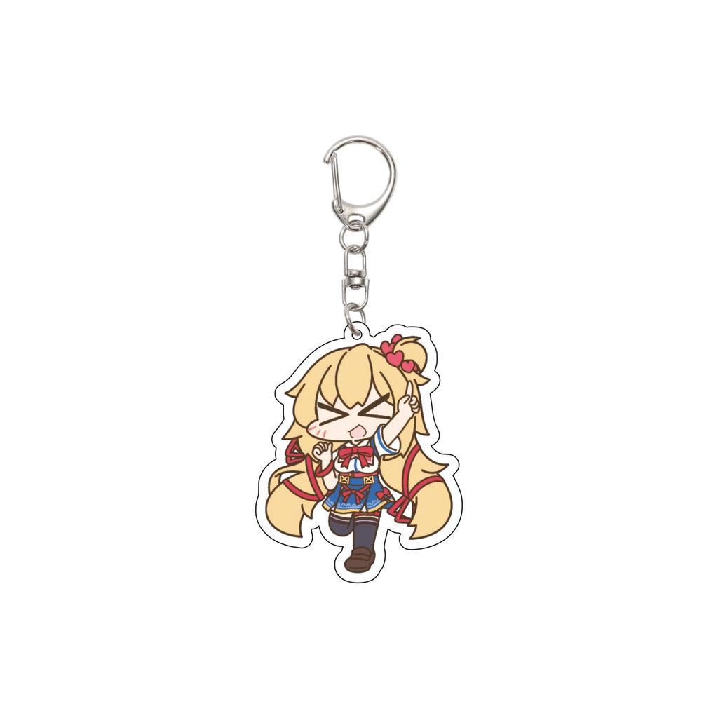 55MM Anime Hololive Keychain Hoshimati Suisei/Natsuiro Matsuri/Akai Haato Key Chain Acrylic Model Plate Christmas Gifts