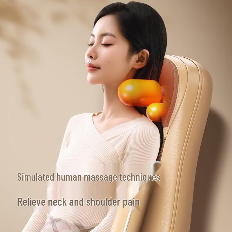 AUX Electric Back, Leg & Foot Massage Cushion with Heat CN plug (adapter included)