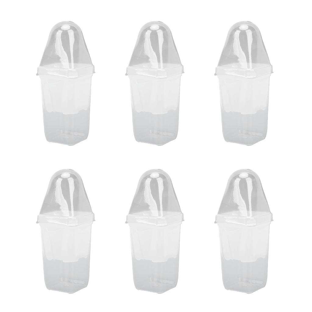 12PCS Plant Pots with Wicking System Transparent Double Layer Design Pots with Labels for Small Indoor Plants