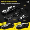 Simulation Alloy Dodge Challenger Srt Hellcat Sports Car Assembled Model Toy For Kids Collectors