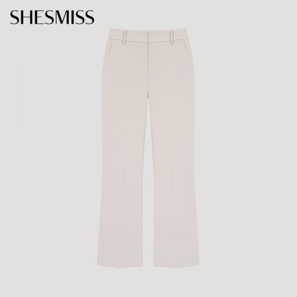 

Она S miss Slim Semi Bootcut брюки SwwSlo12060 Gb gray beige/66