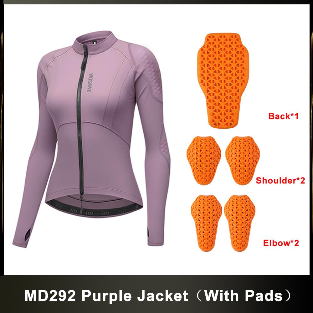 WOSAWE Women Motorcycle Jacket Body Soft Armor Shirt CE Certified Summer Ladies Downhill Motocross Riding Clothing Reflective