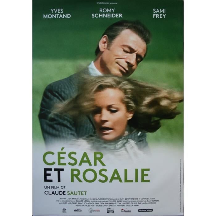 

César et Rosalie Affiche Cinéma Originale Petit format 60x40cm Roulée R2014 Yves Montand Romy Schneider