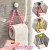 Dopamine Beaded Tissue Holder Wall-Mounted Multifunctional Paper Hanger Rack Punch-Free Paper Storage Organizer Home Decoration
