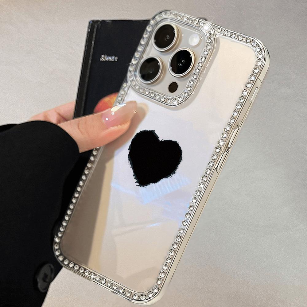 Bracelet Chain Phone Case For iPhone 17 16 15 13 14 for 17Air 17 12 14 16 Pro 17 14 16 Pro Max Sparking Diamond Cute Pattern Hard Cover With Lanyard