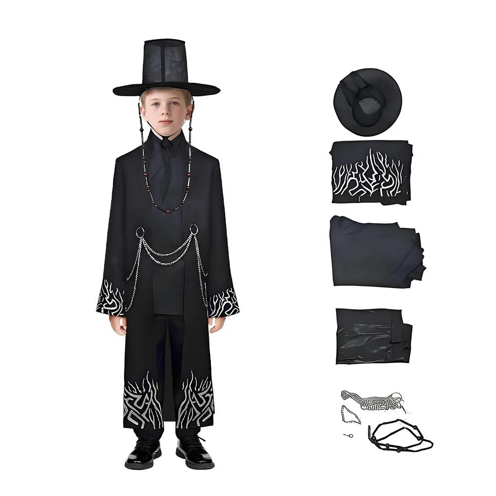 Anime Movie KPOP Demon Hunters Saja Boys Cosplay Costume Halloween Carnival Party Role Play Uniform Prop