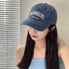 Retro Baseball Cap Female Embroidered Letters Peaked Cap