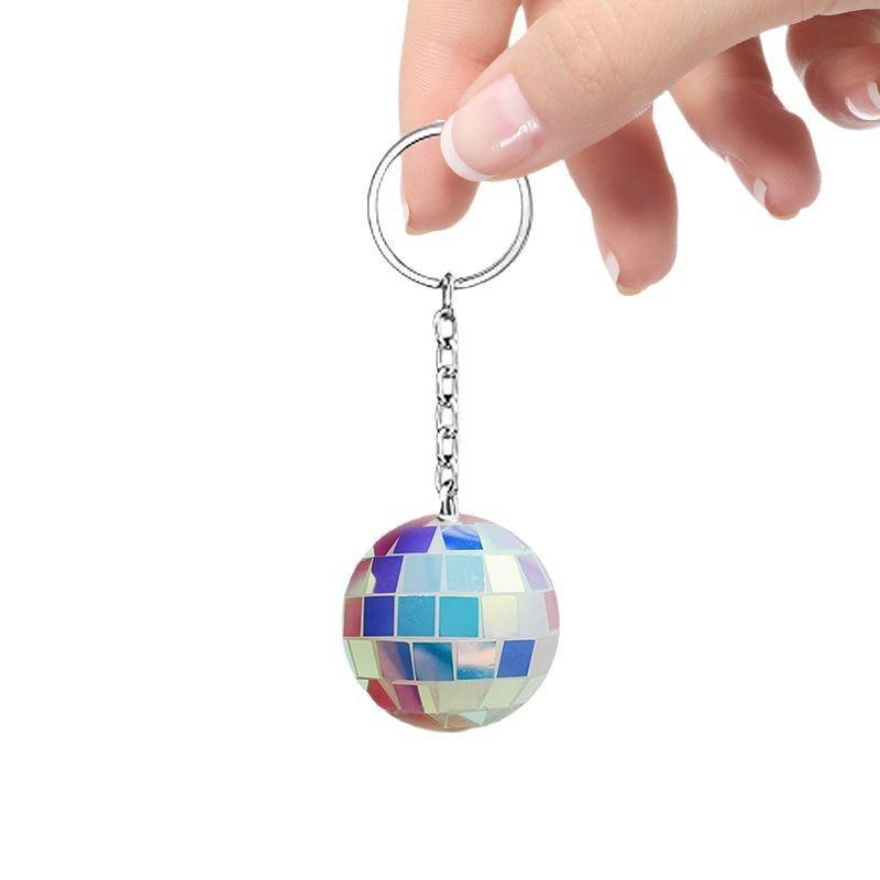 1Pc Ball Pendant Keyrings Party Favors Mini Spheres Keychains