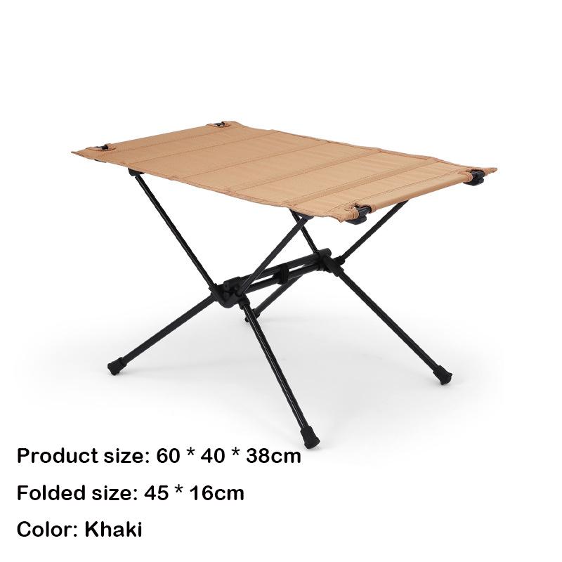 

Складной стол для кемпинга, легкий стол Oxford Roll Up, переносной алюминиевый сплав, туристические столы, кемпинговое оборудование, для отдыха на природе жёлтый