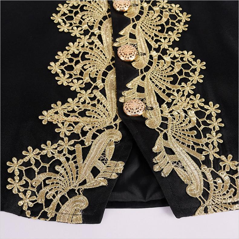 Outfit Men's Medieval Court Medieval Cosplay Costume Retro Halloween