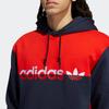 Adidas Originals Trefoil Fargeblokk Logo Kengurulomme Hettegenser Genser Menn Topper H31273
