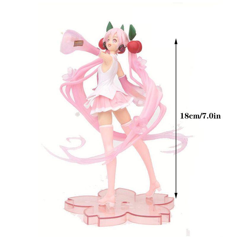 Hatsune Miku Cartoon Virtual Singer Manga Statue Figurines Stunning Collectible Model Toy