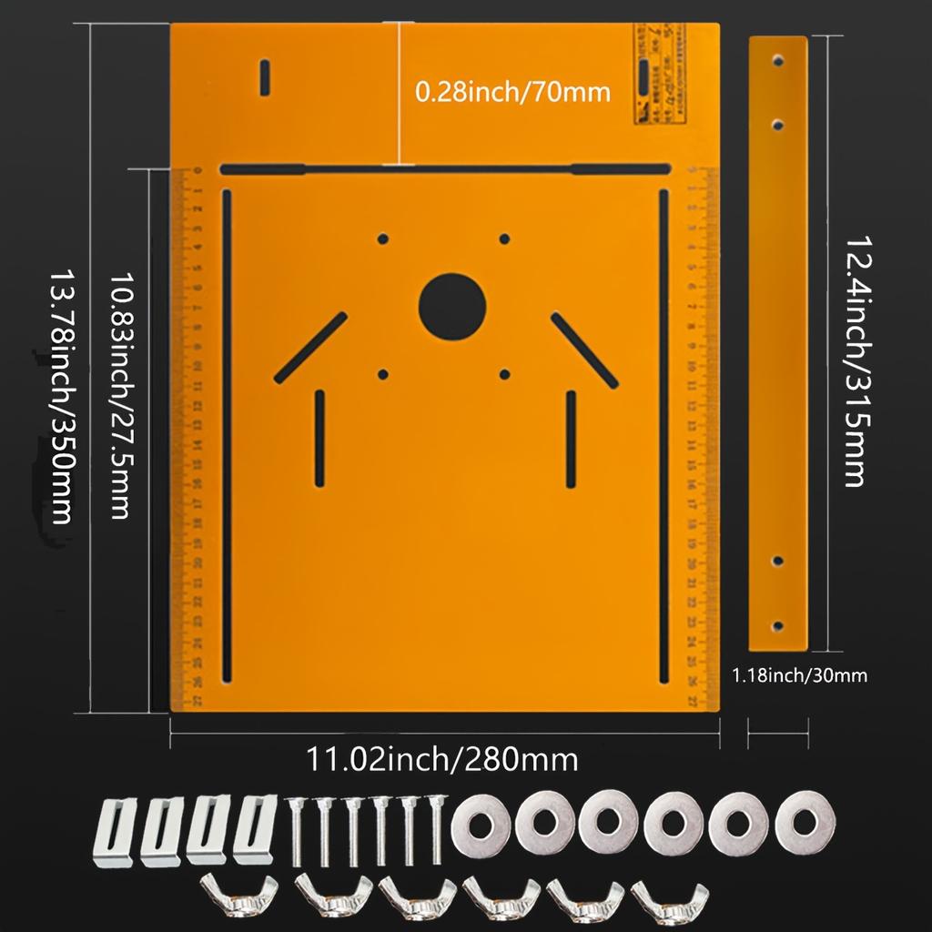 1pc Electric Saw Guide Rail Cutting Machine, Punch-Free Cutting Machine, Bottom Plate Guide Rail Plate Adjustable Saw Base