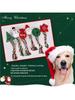 Christmas Plush Dog Toy With Chew Rope Interactive Pet Chew Toys For Dogs And Cats Teeth Cleaning Holiday Themed Pet Supplies