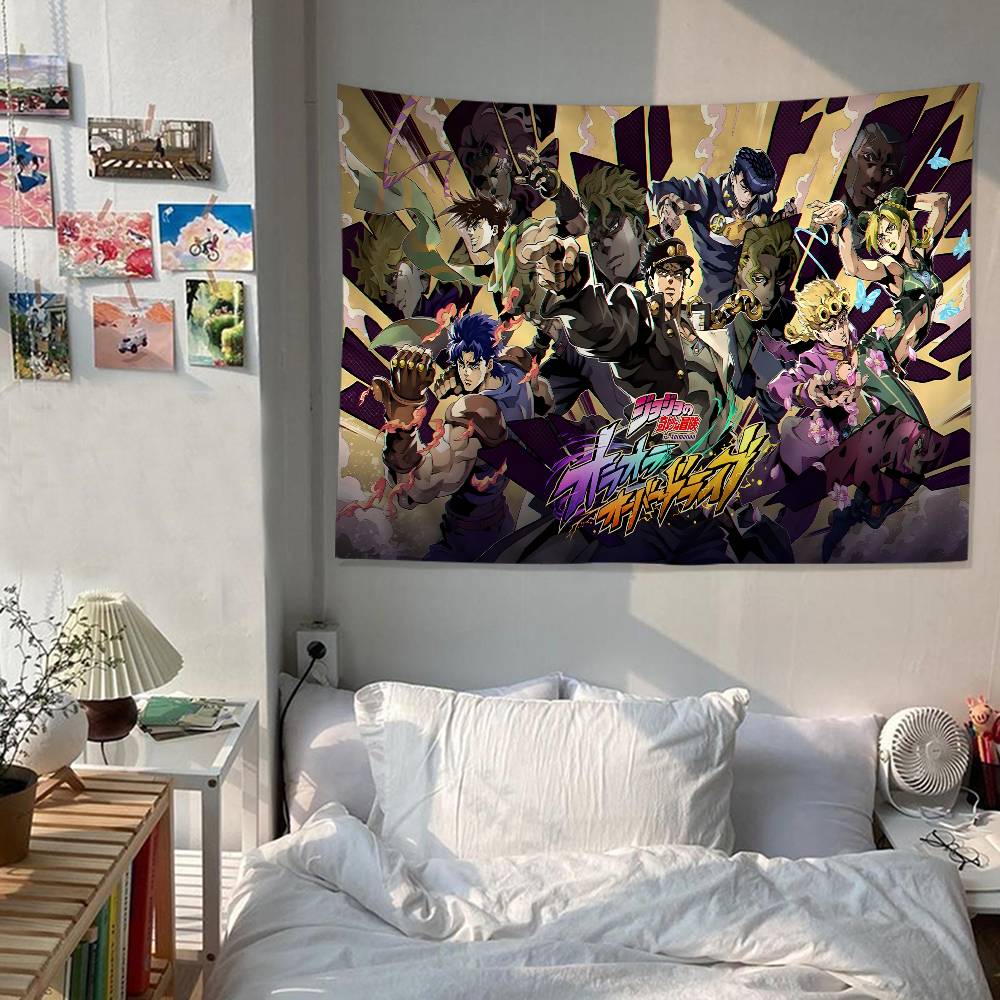 Anime JJojoS BBizarre AAdventure Cartoon Tapestry Wall Hanging Decoration Household Home Decor