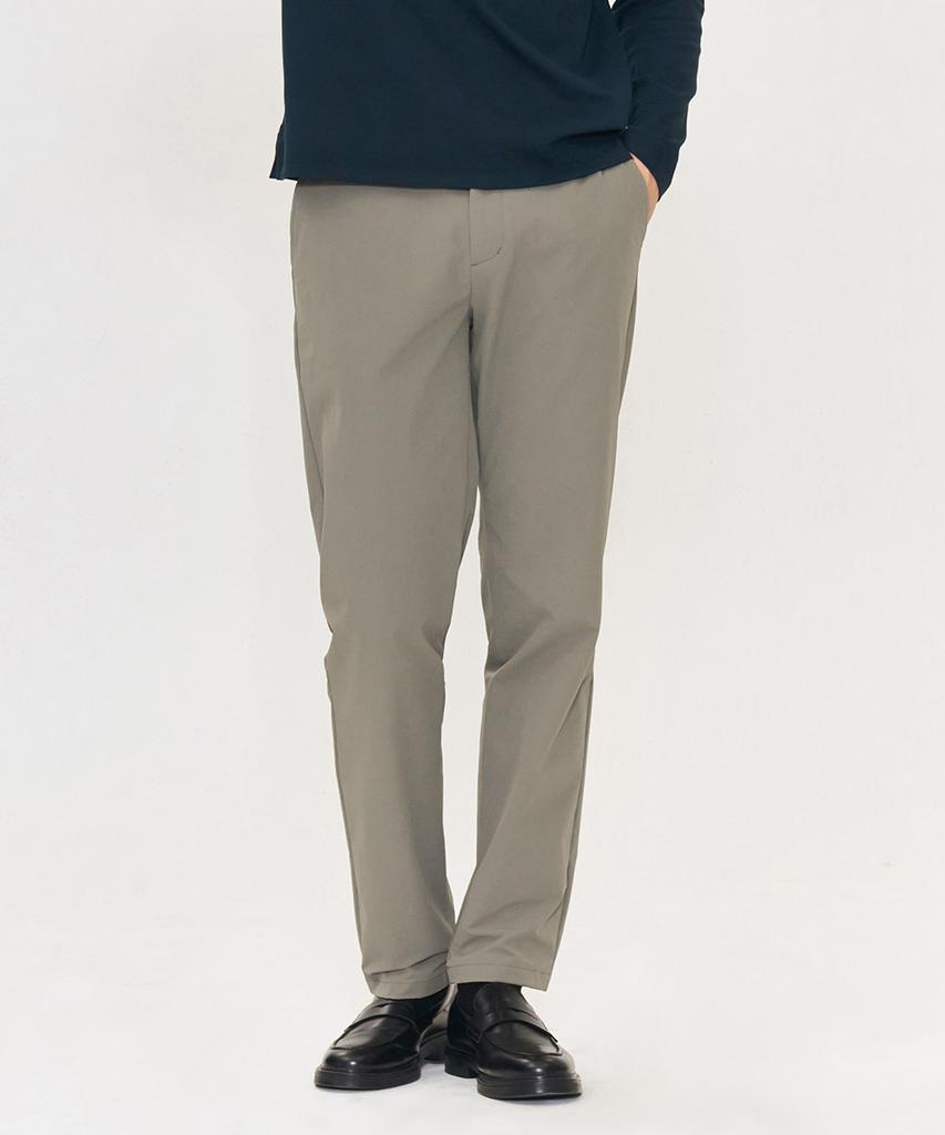 CHASECULT Men'S Stretch Tapered Slacks - Khaki
