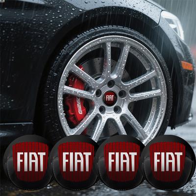 4pcs New Car Wheel Center Hub Cap Rim Cover Emblem Sticker For FIAT Abarth 500 Panda Bravo Punto Tipo Linea Ducato Freemont