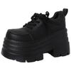 Women S Thick Sole Lace Up Casual Shoes