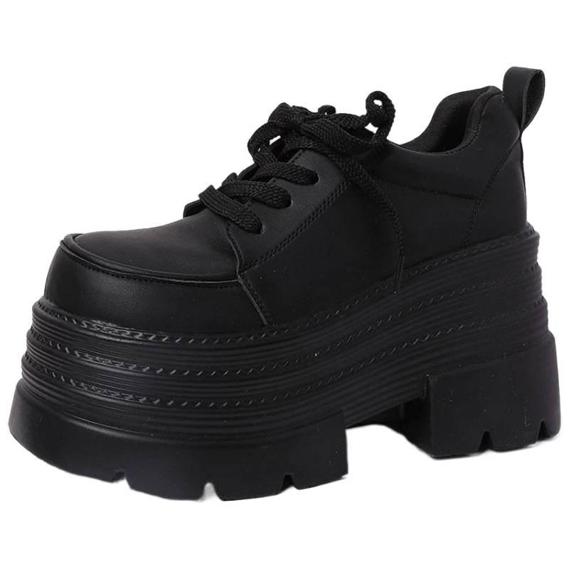 Women S Thick Sole Lace Up Casual Shoes