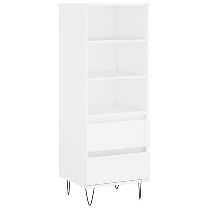 VidaXL Highboard White 40x36x110 Cm Engineered Wood 831508