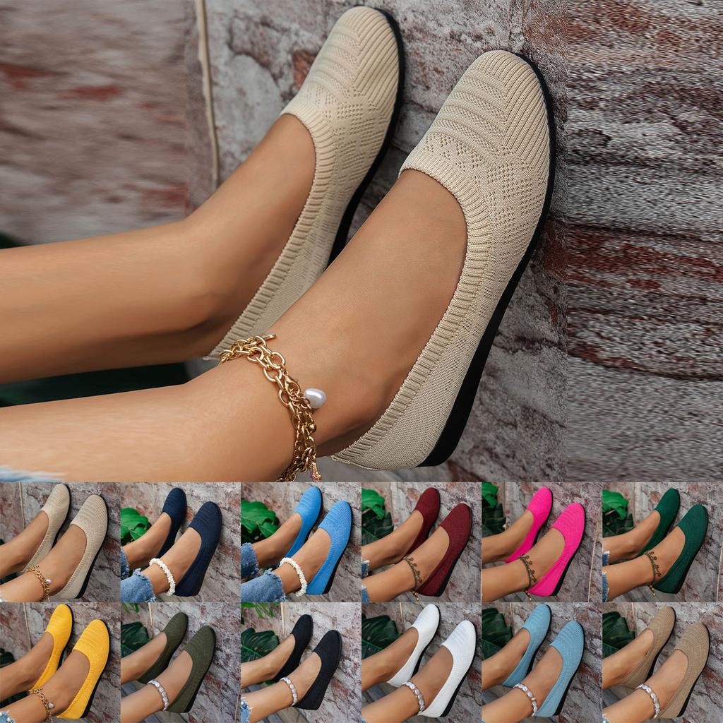 Casual Tennis Shoes For Women Women'S Solid Color Thin Soled Slip Low Cut Flat Shoes Fashionable Fabric Upper TêNis Feminino