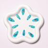 Décorations d'Art pour Ongles Punk Bleues Moyennes Translucides 24 Pièces