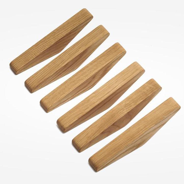 Natürlicher Holz Wandmontierter Kleiderhaken Dekorativer Schlüsselhalter Hut Schal Handtaschen Aufbewahrung Haken Badezimmerregal