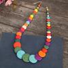 Bohemian Necklace Colorful Jmxd Beaded With Natural Turquoise Stone Vintage Round Turquoise Collarbone Chain Handmade Fashionable Versatile