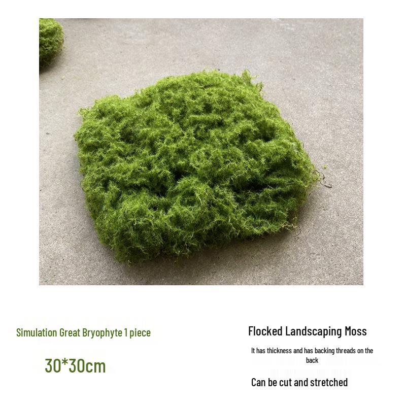 Artificial Moss Turf and Rockery Stones for Horticulture, Landscaping, and Bonsai Decor