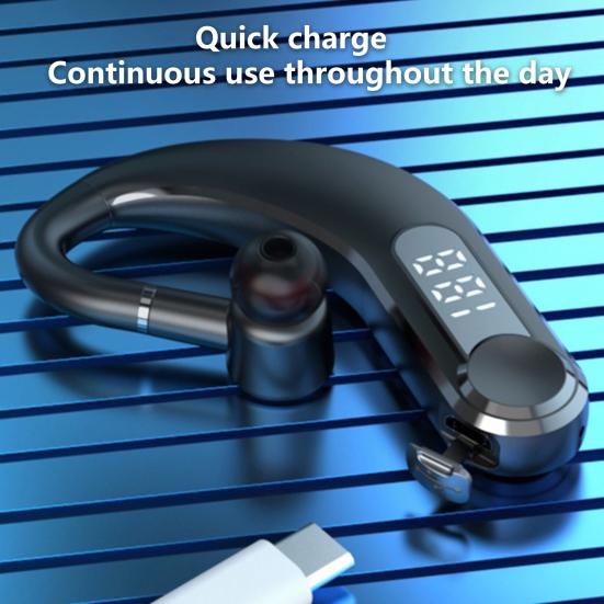 M22 Bluetooth-compatible Earphone Ear Hook Noise Cancellation Universal Wireless Stereo Music Sports Headset for Business