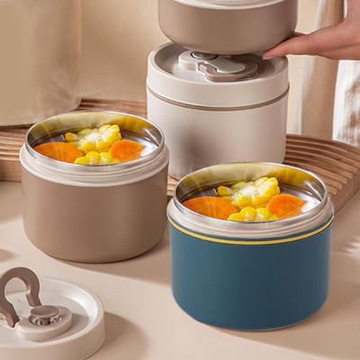 Insulated Food Lunch Container Thermal Lunch Box  2-Tier Stainless Steel Insulated Bento Box Portable Food Storage Container