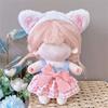 Lolita Dienstmädchen Kleidung Puppenkleidung Mehrfarbig Puppenkopfbedeckung Kleid Set Baumwolle Stoffpuppe