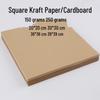 Square Kraft Cardstock Art & Craft Paper for Sketching, Drawing, Painting & Children's Handicraft