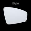 Verre de miroir d'aile d'avertissement d'angle mort chauffant automatique pour VW Tiguan 2017 2018 Tayron remplacement arrière gauche droite