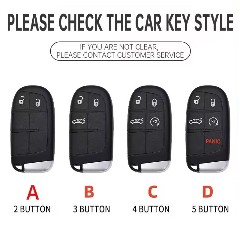 Dla Jeep Wysokiej jakości Skórzane Etui na Kluczyk Samochodowy Fob dla Jeep Renegade Compass Grand Cherokee dla Chrysler 300C Wrangler Akce