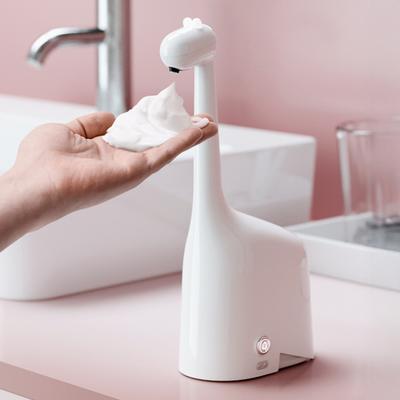 Soap Dispenser Smart Indicators Touchless Giraffe Design 15-Second Timer for Handwashing Habit Refillable Countertop Soap Dispenser