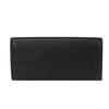 Used 12695 Linen Long Horizontal Wallet 101.79.978 7940 Textured Calfskin Bifold Anagram Embossed Black Men's from
